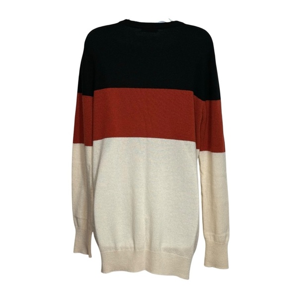 Equipment cashmere color block sweater SZ. L - Picture 1 of 12
